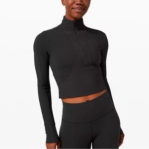Lululemon Take it in Stride 1/2 Zip Crop